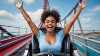 Roller Coaster Wardrobe Mishap Shirt Comes Off - Part 1