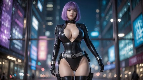 Motoko Kusanagi Takes Off Her Shirt - Part 2