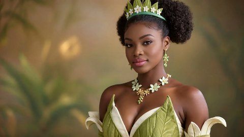 Princess Tiana Shows Her Tits In Cosplay Wardrobe Slip - Part 3