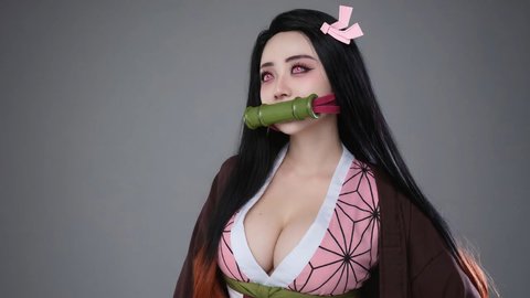 Nezuko Kamado Cosplayer Shows Off Her Tits - Part 3