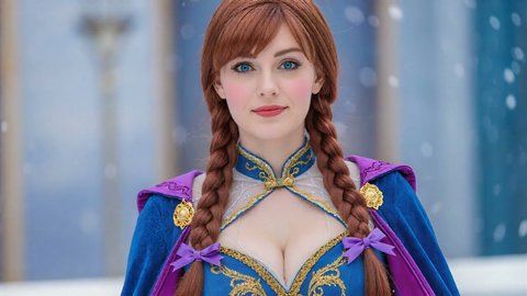 Anna Cosplayer Flashes Her Titties For The Camera Photo Shoot